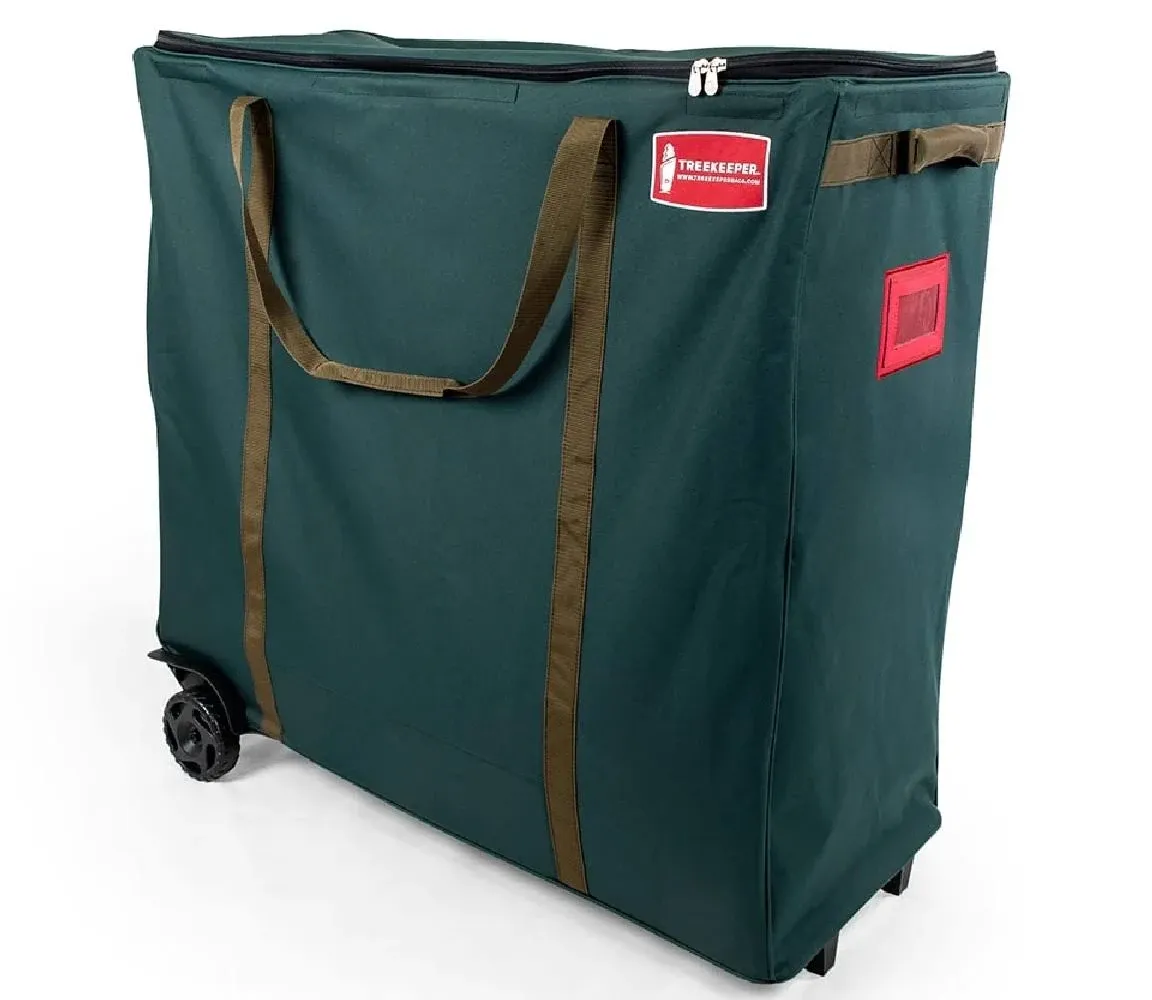 Northlight 16&#034; x 36&#034; Pine Green Christmas Big Wheel Multi Use Storage Bag