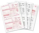 ONGULS 1099 Misc Forms 2023, 1099 Misc Laser Forms IRS Approved Designed for QuickBooks and Accounting Software 2023, 4 Part Tax Forms Kit, 25 Vendor