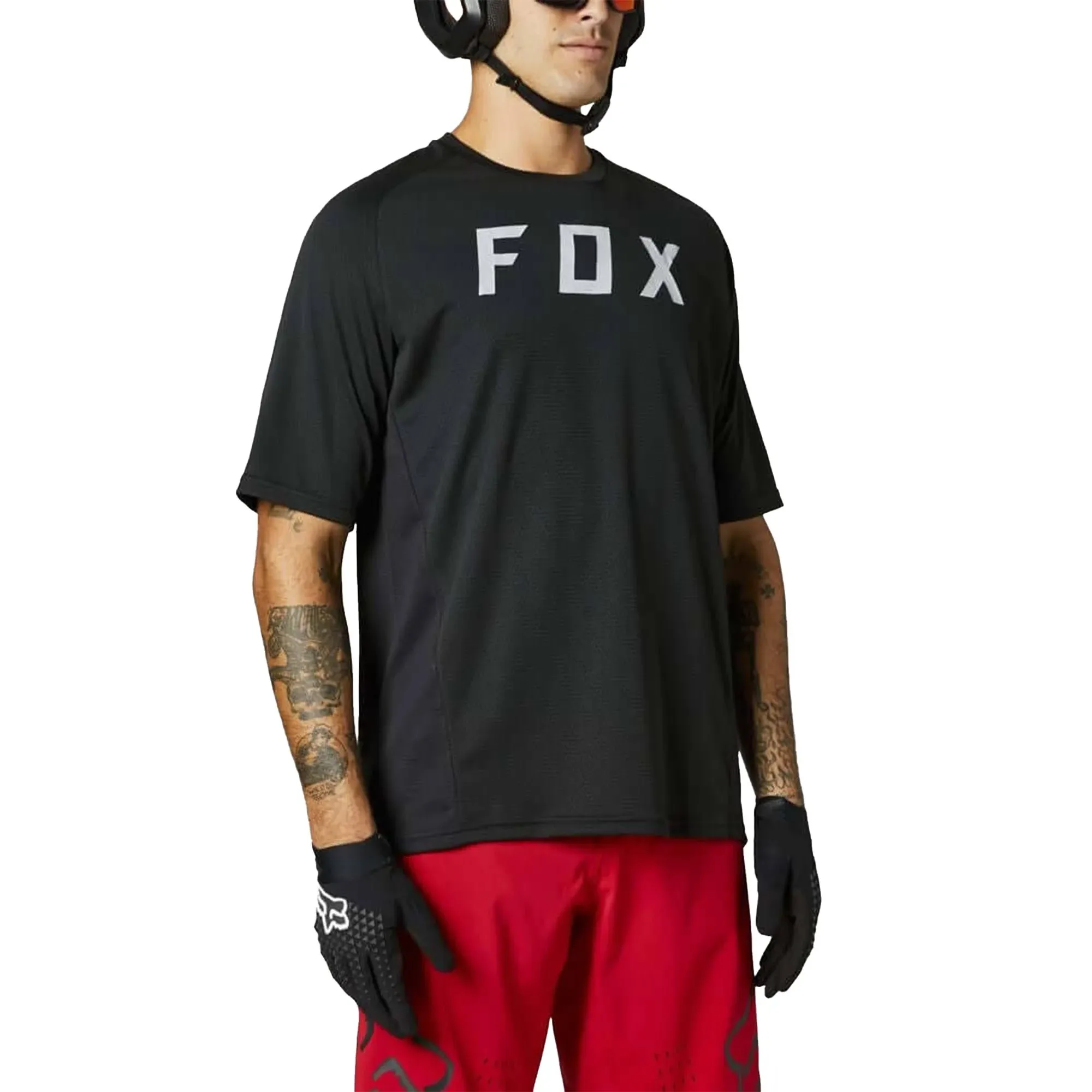 Fox Racing Defend Short Sleeve Jersey (Black) (M)