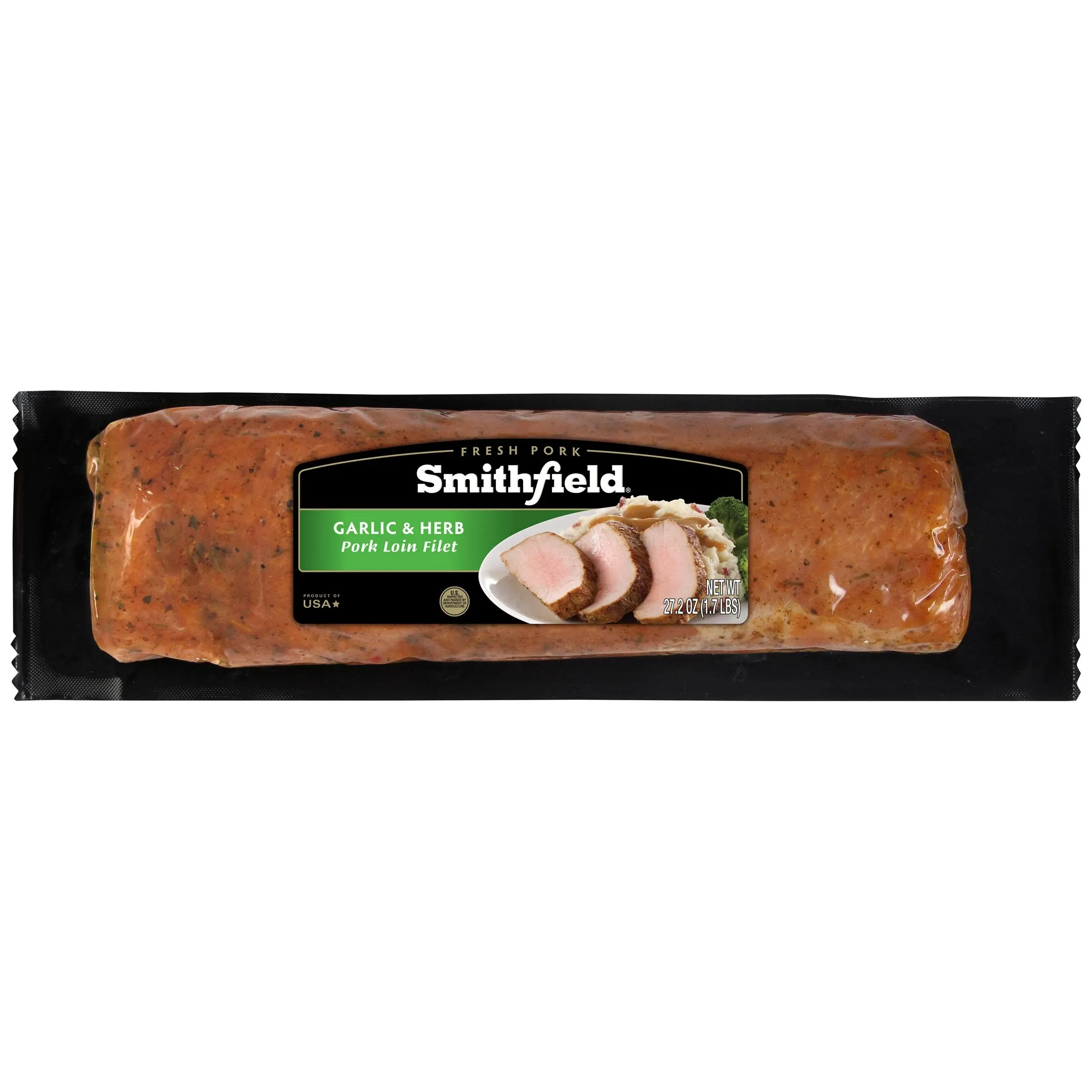 Smithfield Fresh Pork Loin Filet, Roasted Garlic & Herb - 27.2 oz