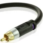 Mediabridge Ultra Series Subwoofer Cable Dual Shielded with Gold Plated RCA to RCA Connectors