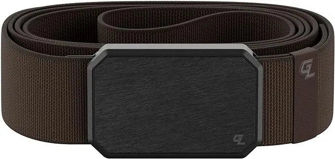 Groove Life Groove Belt Men's Stretch Nylon Belt with Magnetic Aluminum Buckle, Lifetime Coverage