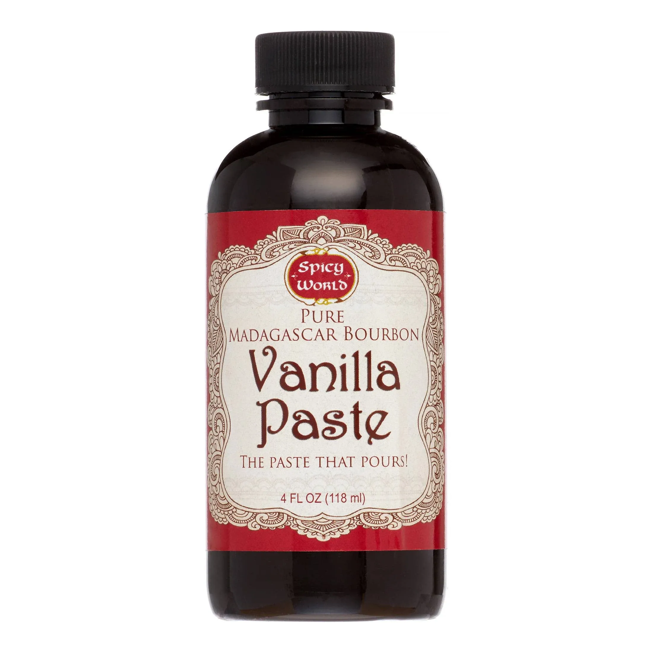 Spicy World Madagascar Bourbon Pure Vanilla Paste 4 oz - The Paste That Pours!