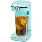 Nostalgia Classic Retro 3-Qt. Iced Tea & Coffee Brewing System with Pitcher Aqua