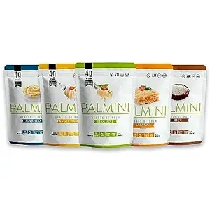 NEW !! Palmini Pouch VARIETY PACK | Linguine | Angel Hair | Lasagna | Rice | Mashed | 4g of Carbs | As Seen On Shark Tank | Gluten Free (12 Ounce)