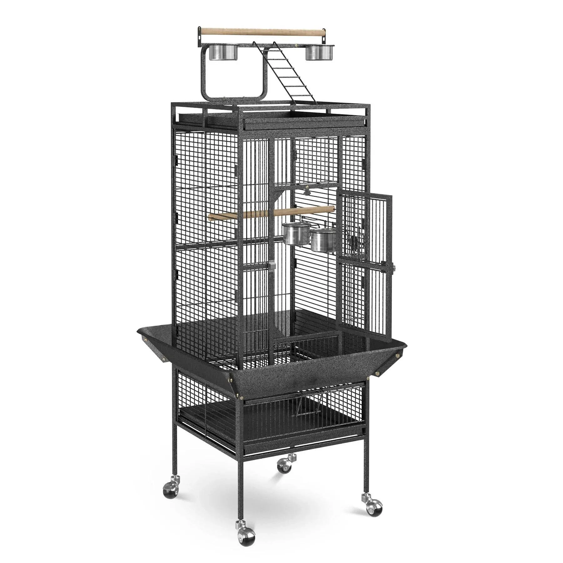 Super Deal Pro 61-Inch 2in1 Large Bird Cage with Rolling Stand