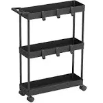 SimpleHouseware Kitchen Cart Storage 3-Tier Slim/Super Narrow Shelves