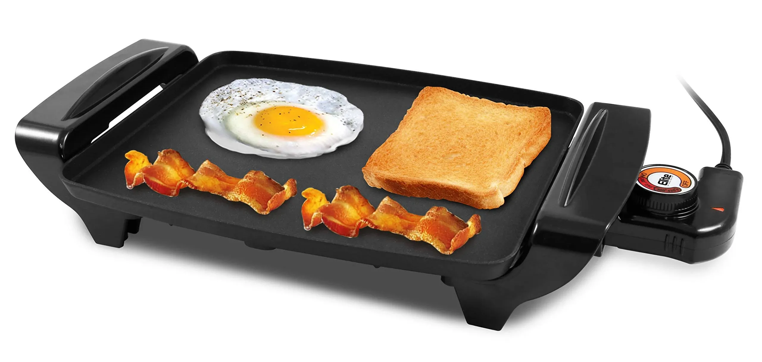 EGR2722A Electric 10.5&#034; x 8.5&#034; Griddle, Cool-touch Handles Non-Stick Surface,...