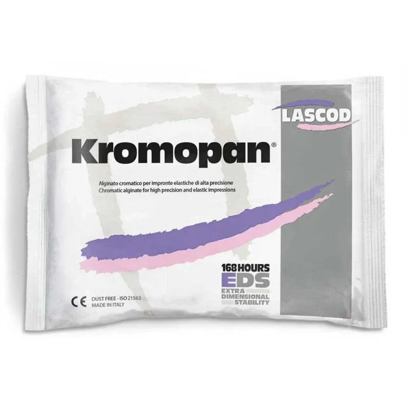 Lascod Kromopan Color Changing Dust Free Alginate - 1 lb Pouch