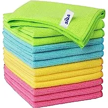 MR.SIGA Microfiber Cleaning Cloth,Pack of 12,Size:12.6" x 12.6"