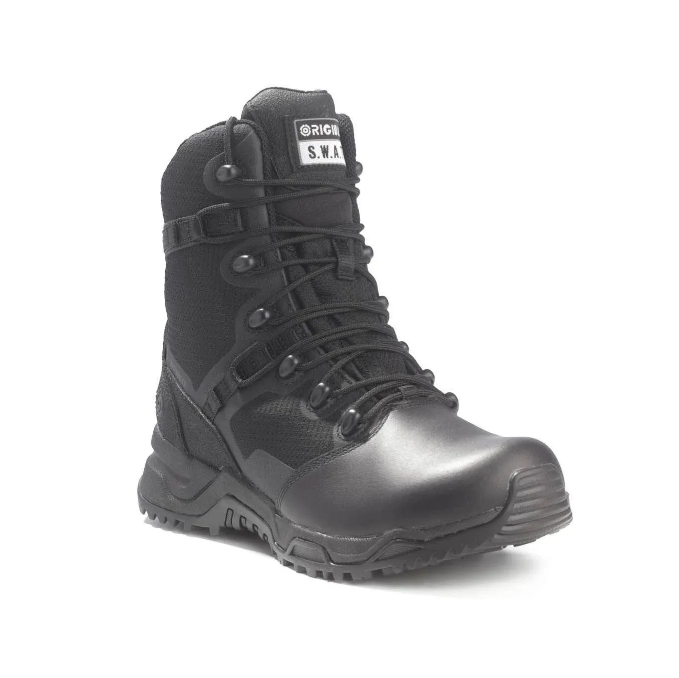 Original S.W.A.T. Alpha Fury 8" Side Zip Leather Toe Waterproof