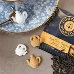 Canasuc Paris, A La Bonne Heure, Pur Sucre de Canne,"Window Gift Box" of 32 Assorted French Molded Teapot Sugar Pieces, White & Amber, 3.35 Oz