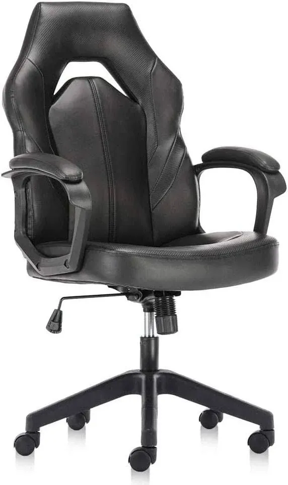 Ergonomic Gaming Office Chair - PU Leather Executive Swivel Computer Desk Chair ...