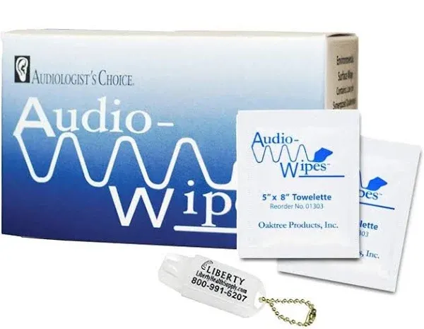 Audiologist's Choice Audiowipes, 30 Count, Alcohol-Free, Portable, Skin Cleaning ...