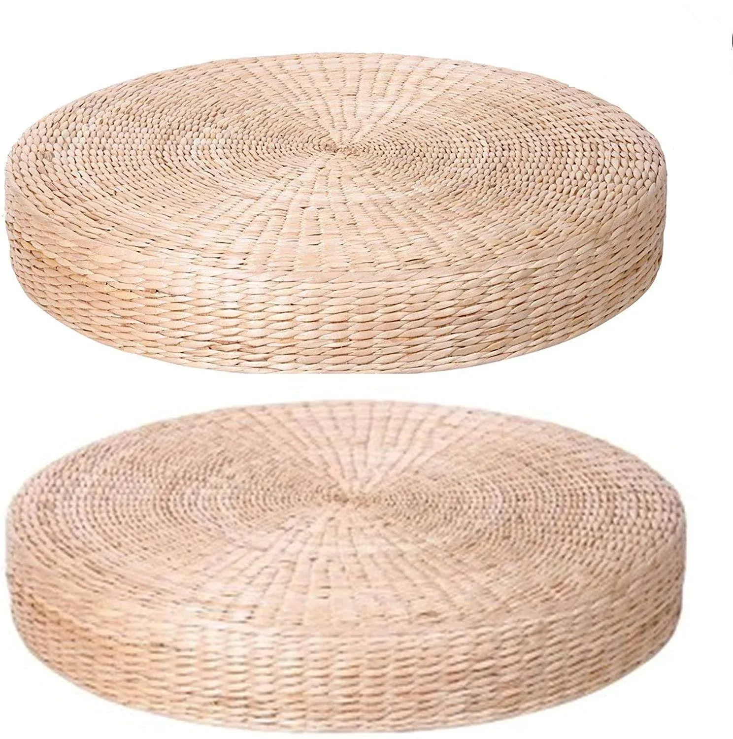 2 Pack Super Bigger Size Tatami Floor Pillow Sitting Cushion Round Padded Room F