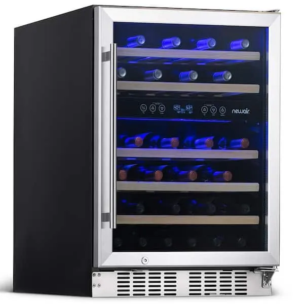 NewAir 46 Bottle Dual Zone Built-in Compressor Wine