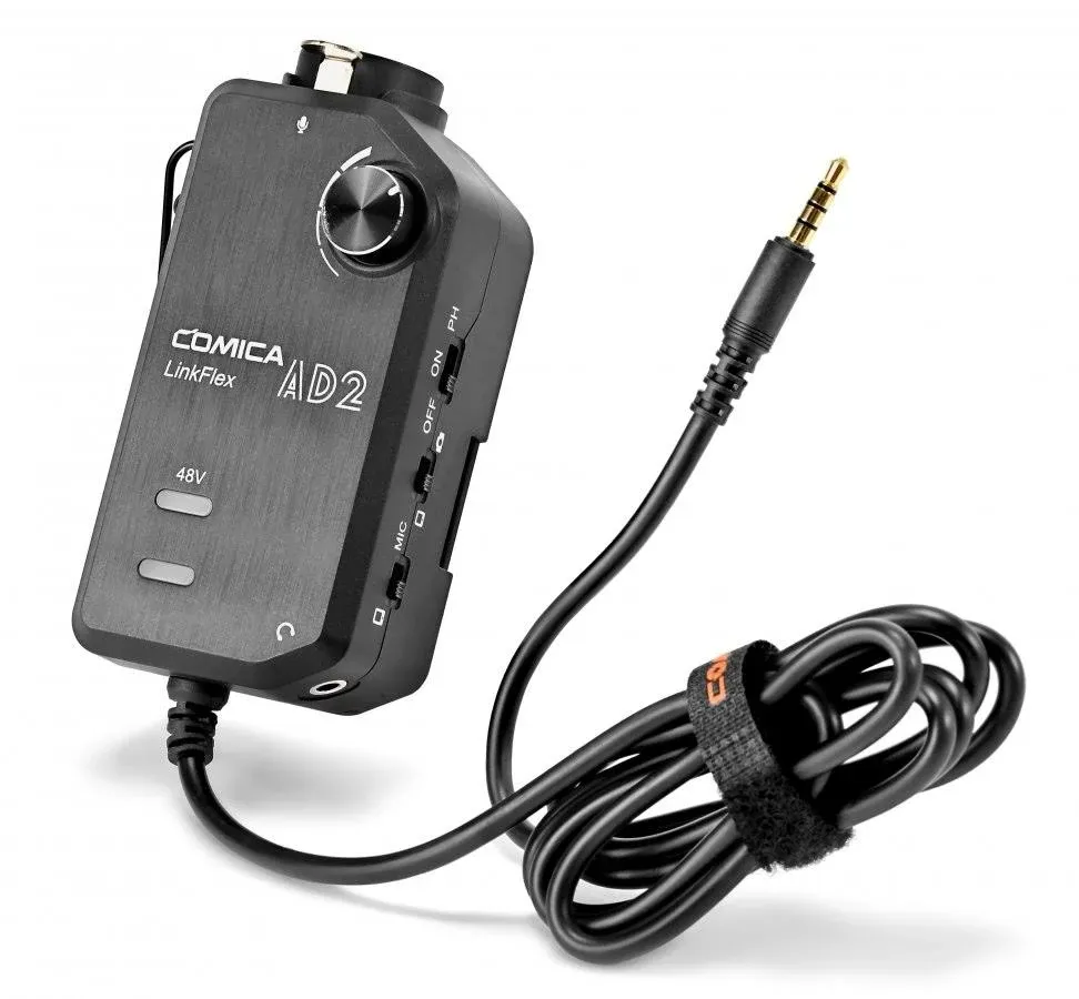 Comica LINKFLEX AD2 XLR/ 6.35mm Audio Preamp Adapter