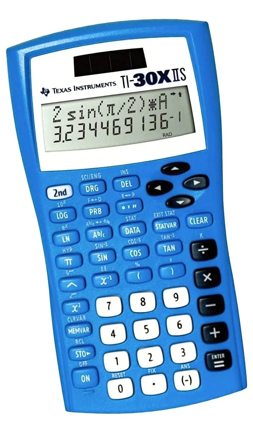 Texas Instruments Ti-30xiis Scientific Calculator - Blue