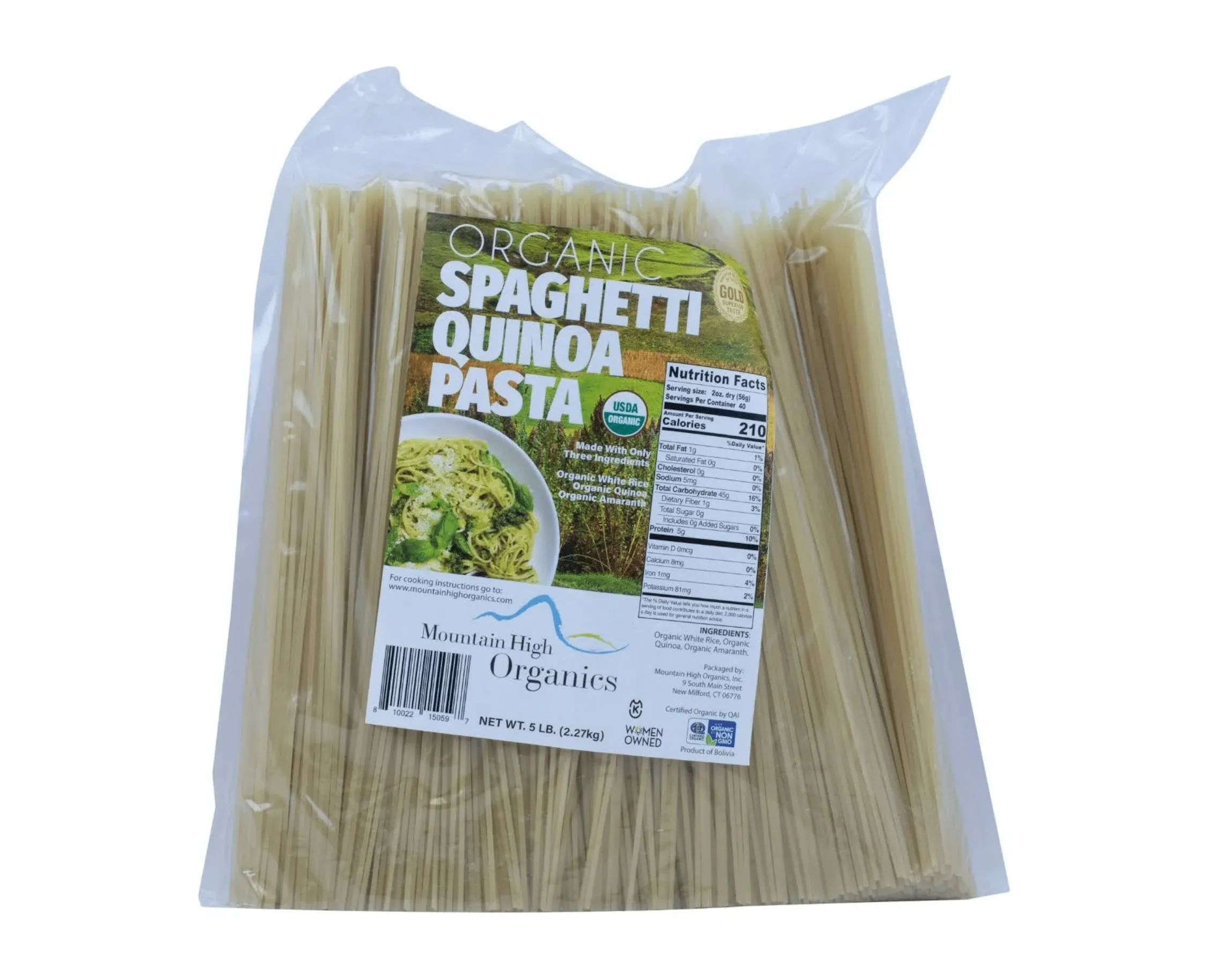 Organic Gluten-Free Quinoa Spaghetti - 5 Lb