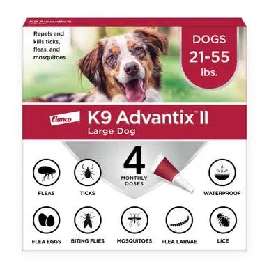 K9 Advantix II Topical Flea & Tick Treatment for Dogs