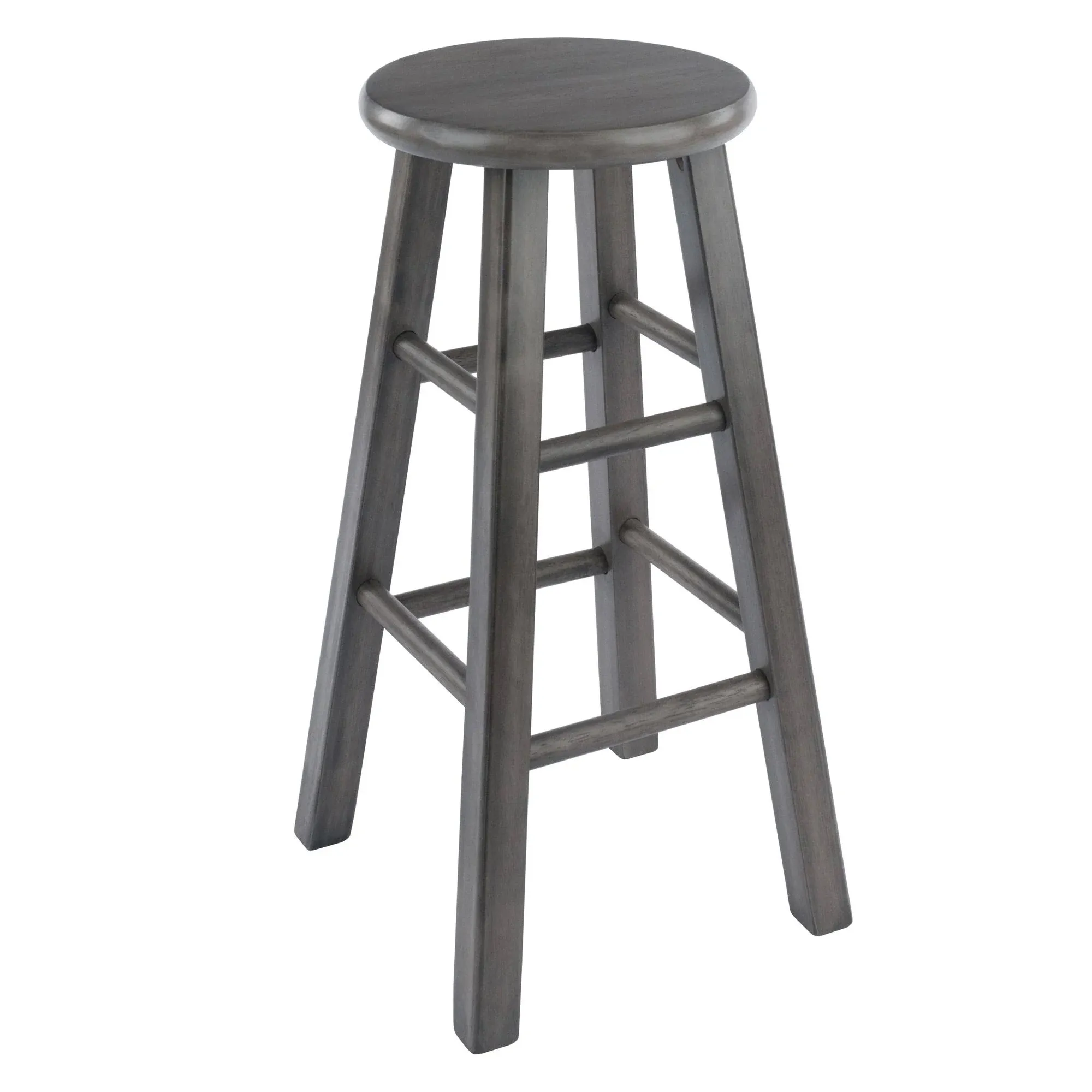 Winsome Wood 24 in. Ivy Counter Stool, Rustic Gray