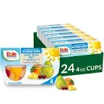 Dole Fruit Bowls Mixed Fruit in 100% Juice, Gluten Free Healthy Snack, 4 oz, 24 Total Cups