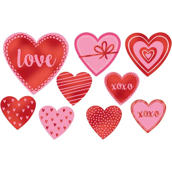 Valentine's Day Cutouts, 9 Count