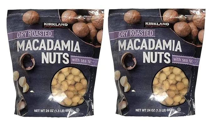 Kirkland Signature Honey Roasted Macadamia Nuts, 24 Ounce, 1.5 Pound (Pack of 1)