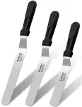 Icing Spatulas, Set of 3 Professional Cake Angled Offset Spatula with 6&#034;, 8&#034;,...