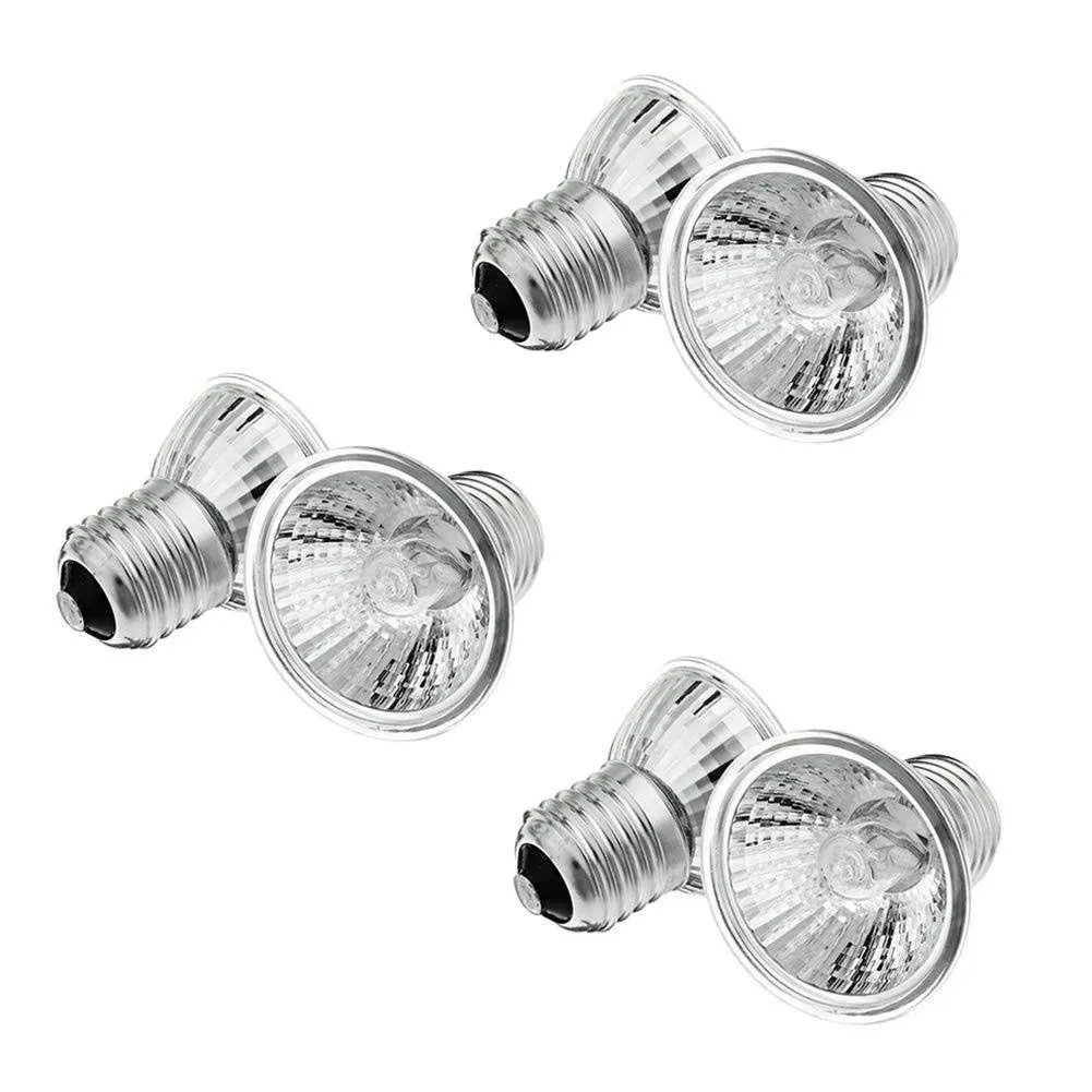 MD Lighting 6-Pack UVA UVB Reptile Heat Lamp Bulb, E26/E27 75 Watt Full 