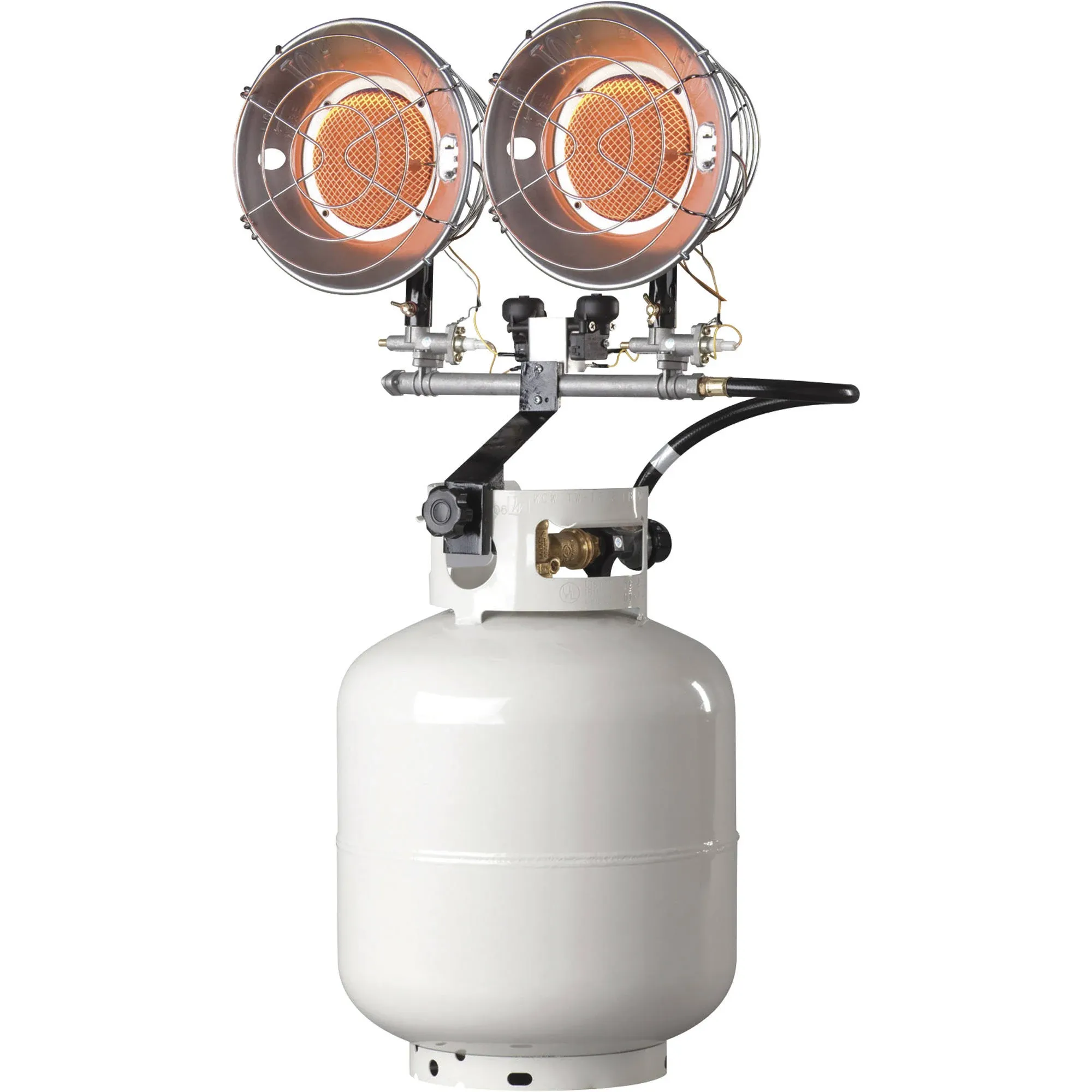 Tank-Top Propane Heater - Double Burner, 30,000 Btu - Model# Pctt30