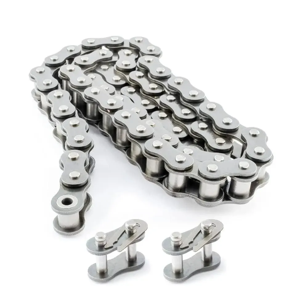 PGN #100 Roller Chain 10 Feet + 2 Free Connecting Links