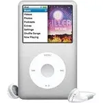 iPod Classic 1TB Silver Compatible AppleiPod Upgraded with Generic Accessories Packaged in White Box