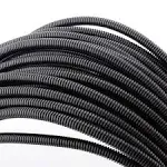 50&#039; Feet 1/2&#034; Black Split Loom Wire Flexible Tubing Wire Conduit Hose Cover