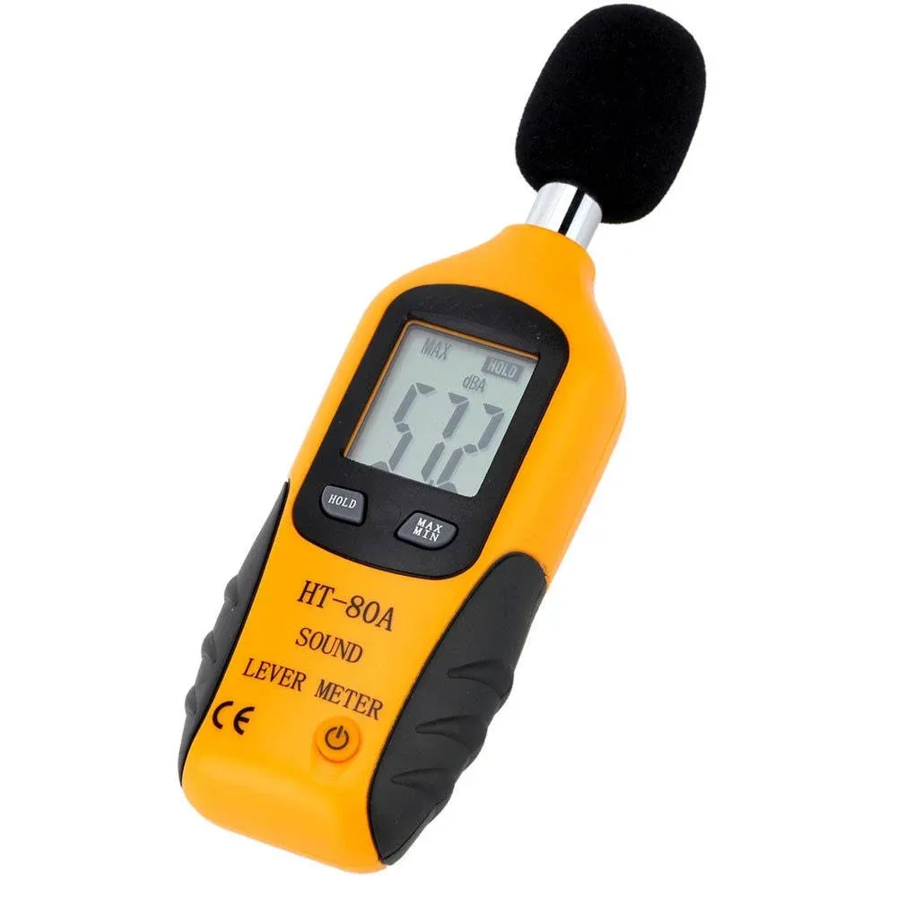 Mengshen Decibel Meter Digital Sound Level Meter Handheld Audio Noise SPL Meter Tester with LCD Display Measuring 30-130dB