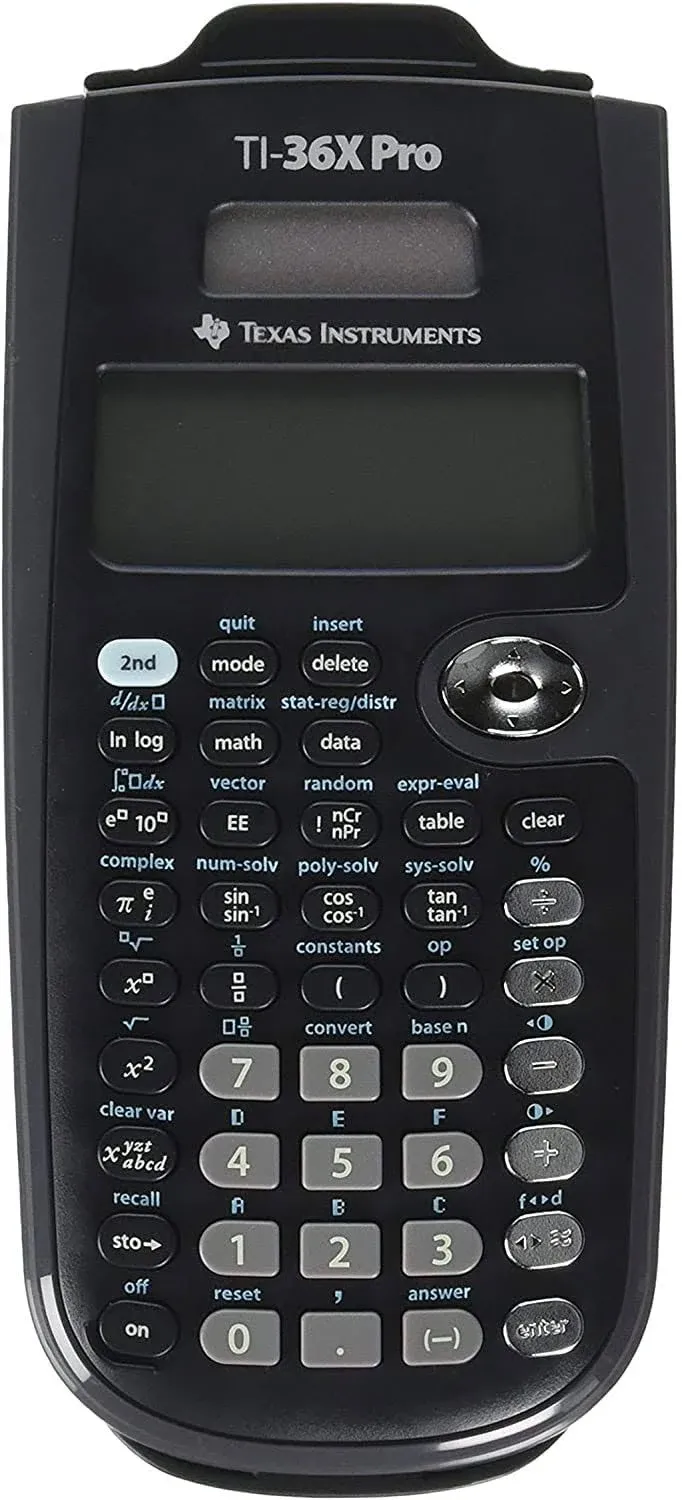 Texas Instruments TI-36X Pro Scientific Calculator, 16-Digit LCD - M-792690-3941 - Each