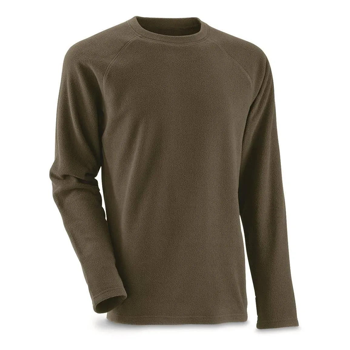 Guide Gear Men's Heavyweight Crew Neck Fleece Sweater Base Layer Moisture-Wicking Top