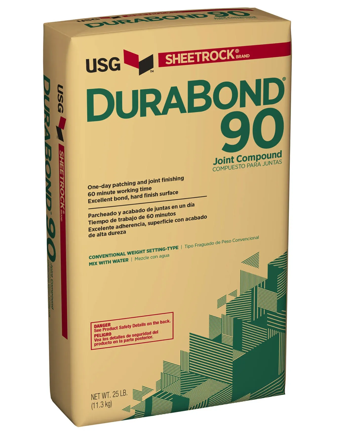 Sheetrock Durabond 90 Setting Type Drywall Joint Compound, 25 lb