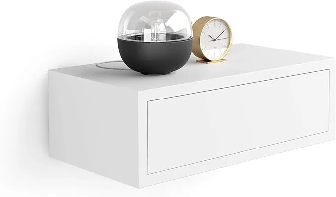 Riccardo Floating nightstand, Matt White