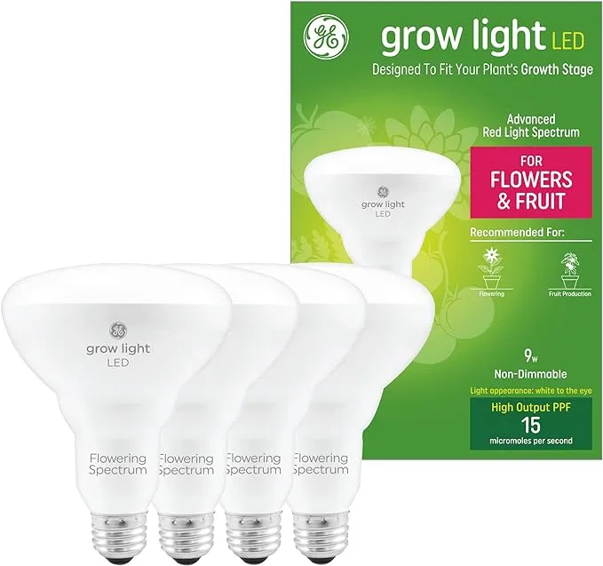 GE Grow Light- LED Floodlight Bulb- 1 Pack