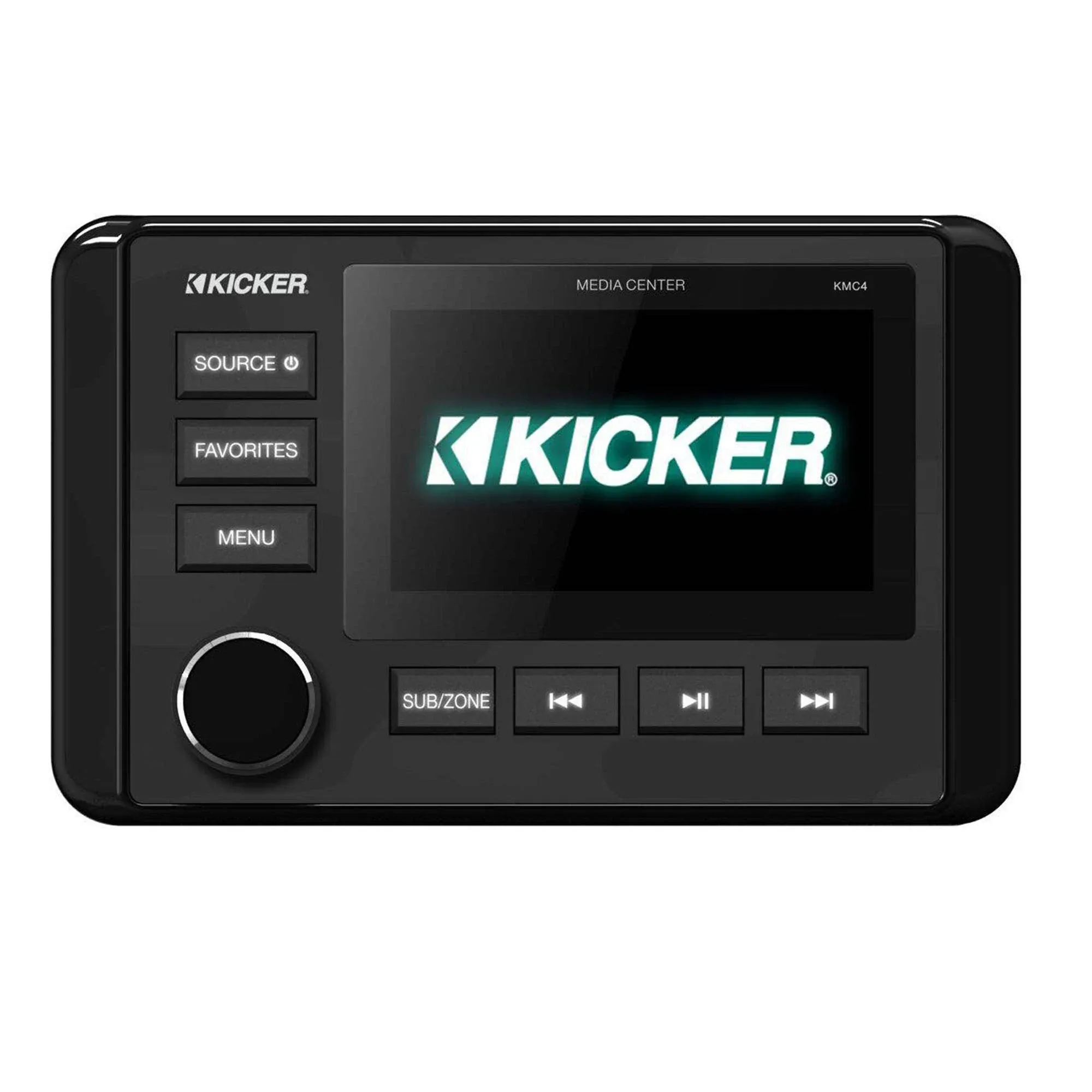 New Kicker 46KMC4 2-DIN 3&#034; Marine Media Center Receiver with Bluetooth