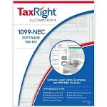 2024 TaxRight 1099-NEC Tax Kit (4-Part) | 15 Recipients |Self-Seal Envelopes Included (No Software)