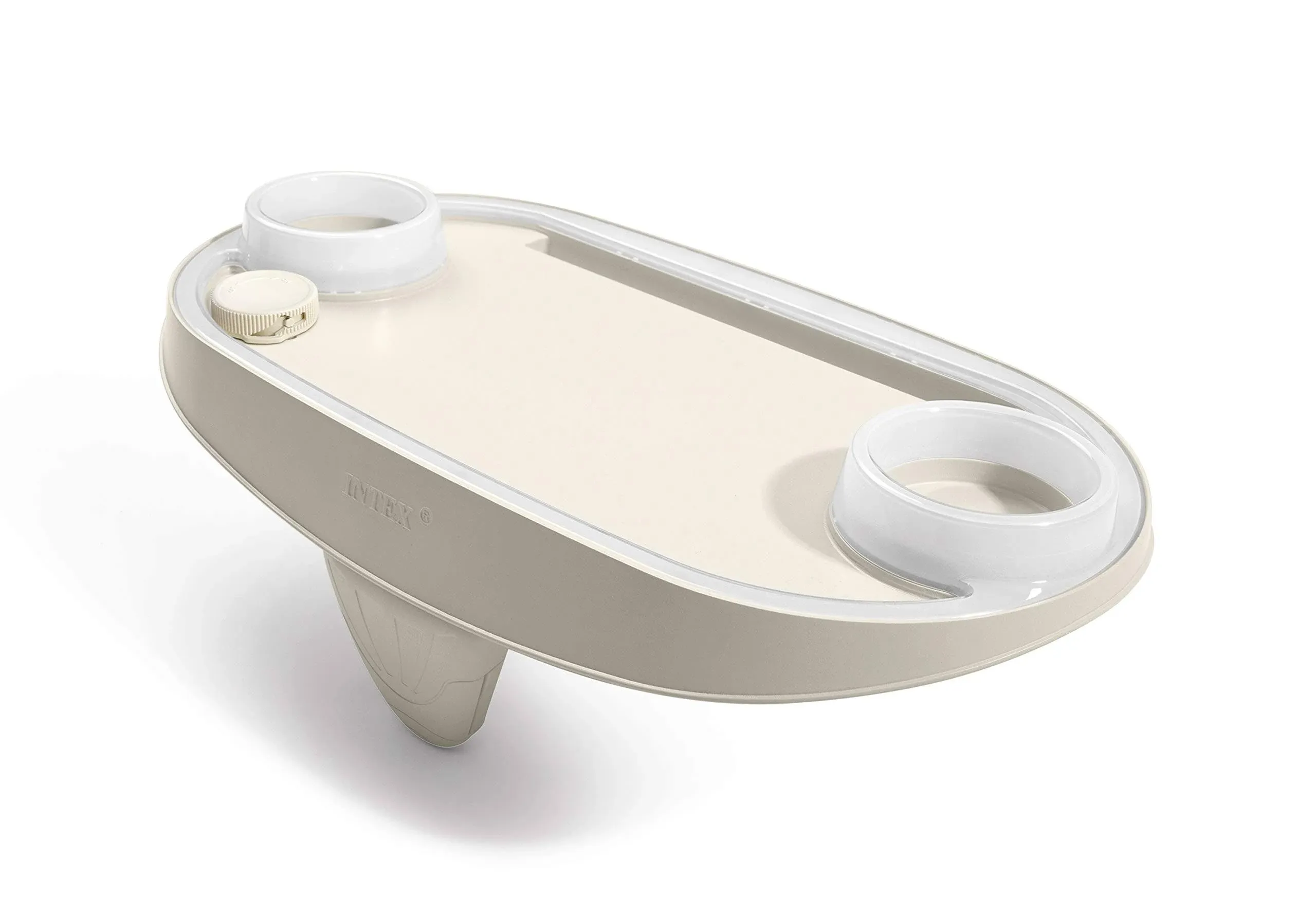 Intex 28520E Tablet Mobile Phone Spa Tray Accessory with LED Light Strip, White