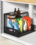 Under Sink Organizer,Meta<wbr/>l Pull Out Kitchen Cabinet Organizer with Sliding Dr...