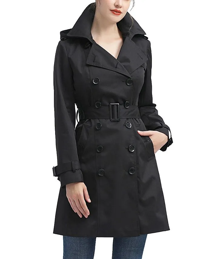 Women's Kimi & Kai Adley Water Resistant Hooded Trench Coat