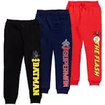 DC Comics Justice League Batman Superman Flash Toddler Boys 3 Pack Jogger Pants 5T