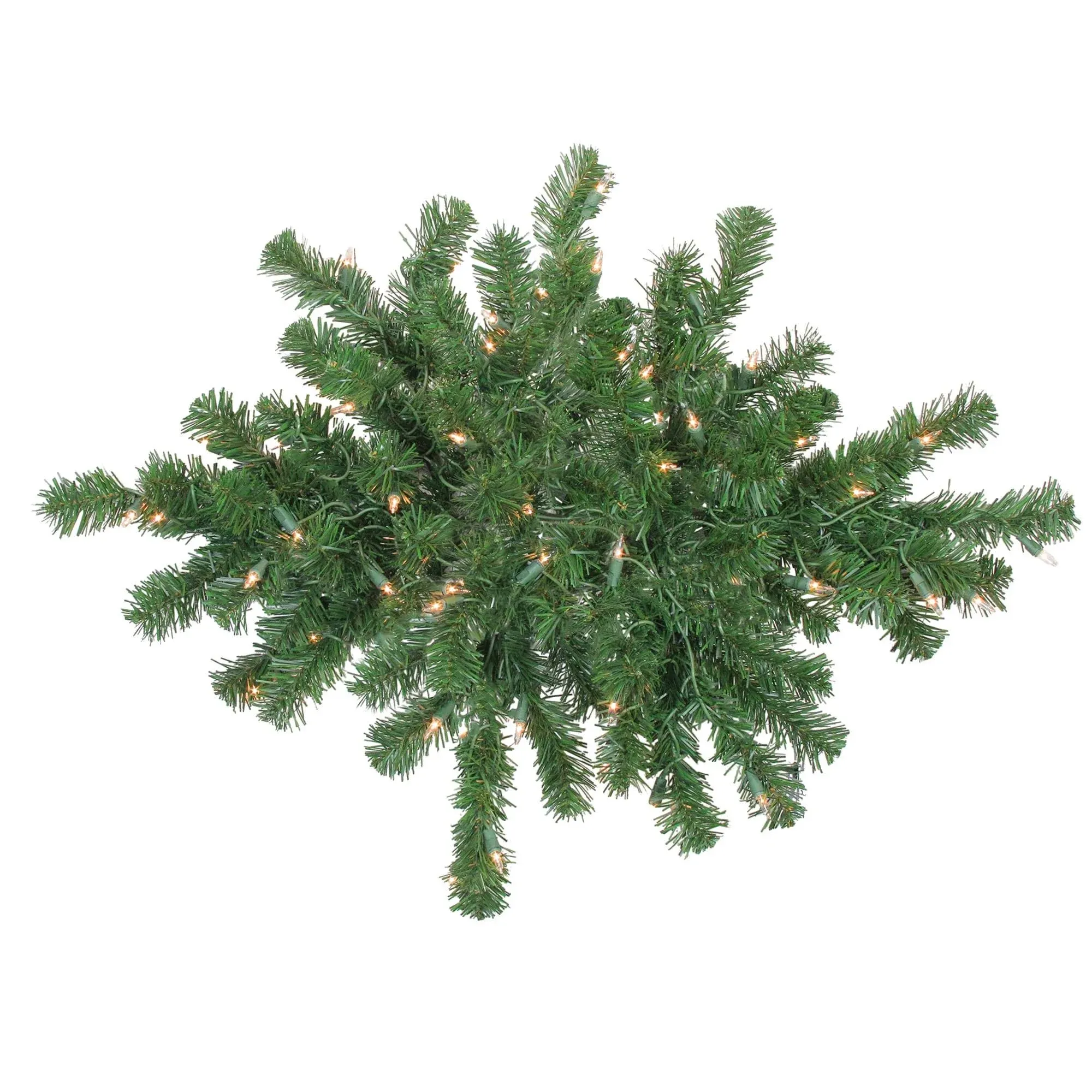 Northlight Pre-Lit Windsor Pine Artificial Christmas Swag - 28" - Clear Lights