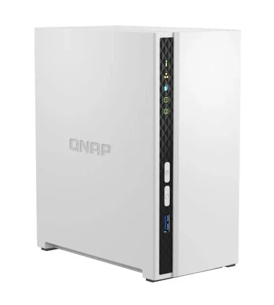 QNAP TS-233-24W-US 2 Bay Home NAS with 4TB Storage Capacity, Preconfigured Raid 1 ...