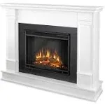 Real Flame Silverton 48" Electric Fireplace With Mantel, White