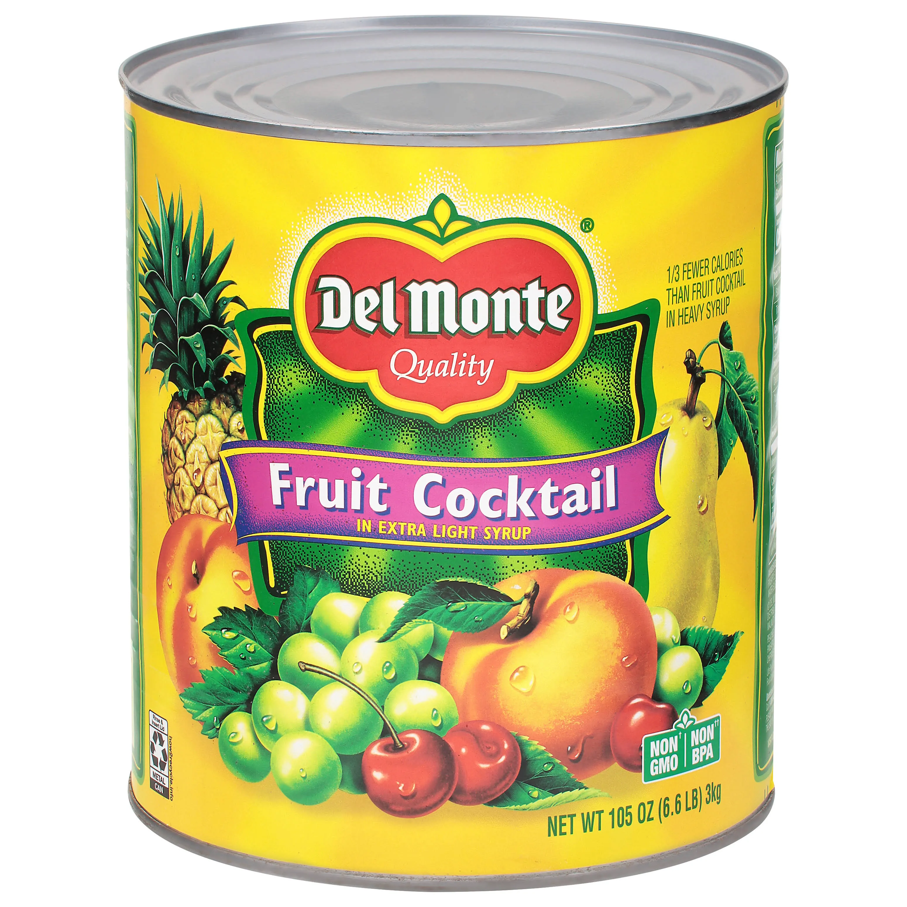 Del Monte Fruit Cocktail, in Extra Light Syrup - 105 oz